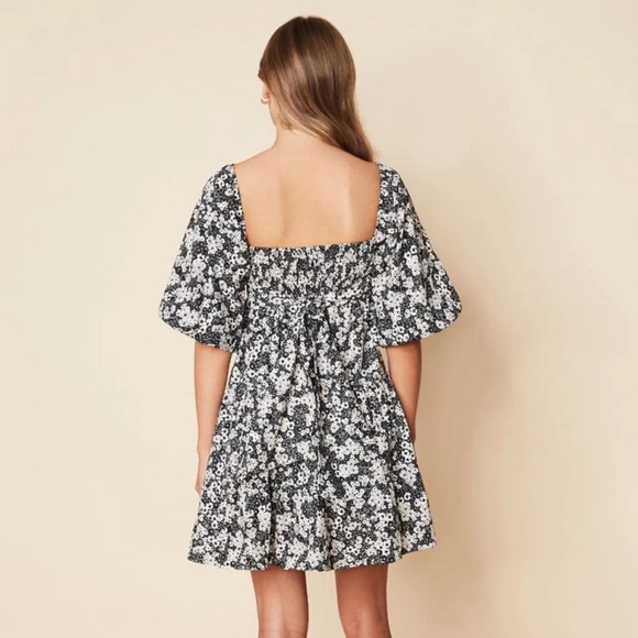 NWOT Eryn Mini Dress Fiorella Floral - Picture 2 of 6